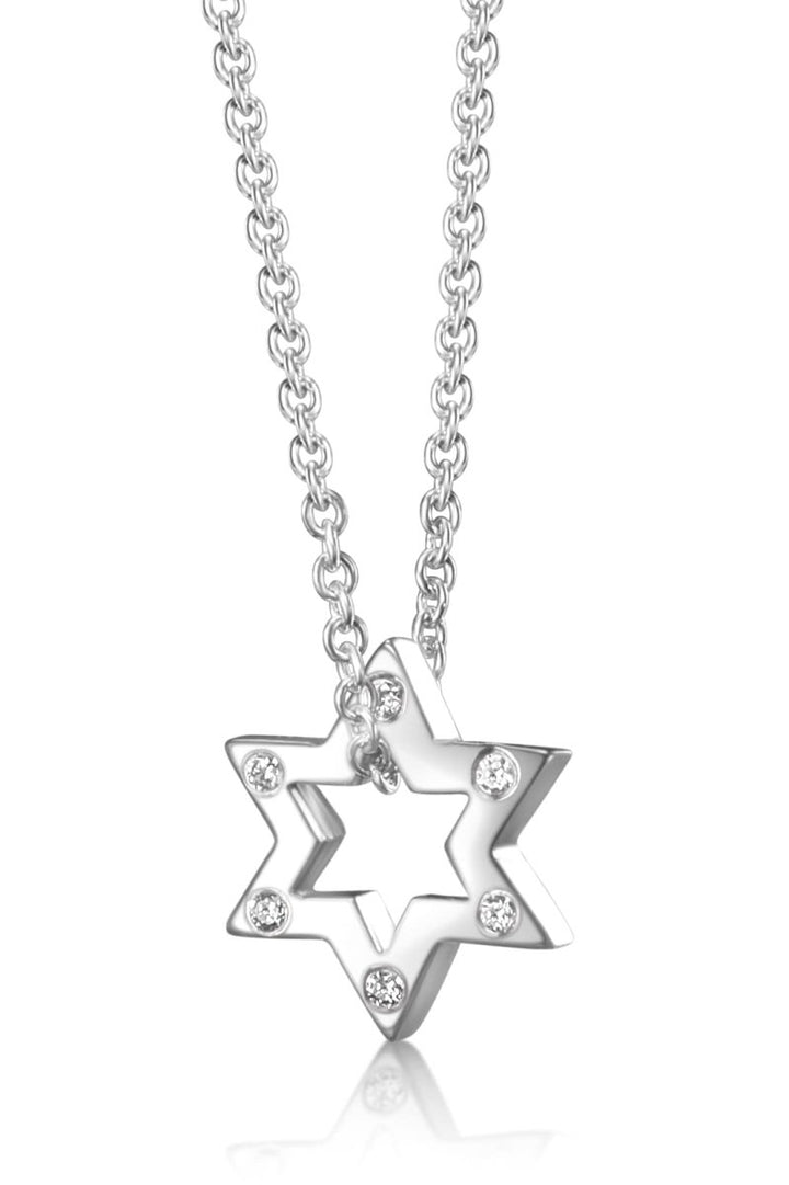 Double Jewish Diamond Star of David