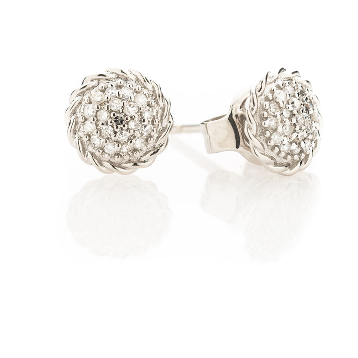 diamond 14k simple earrings