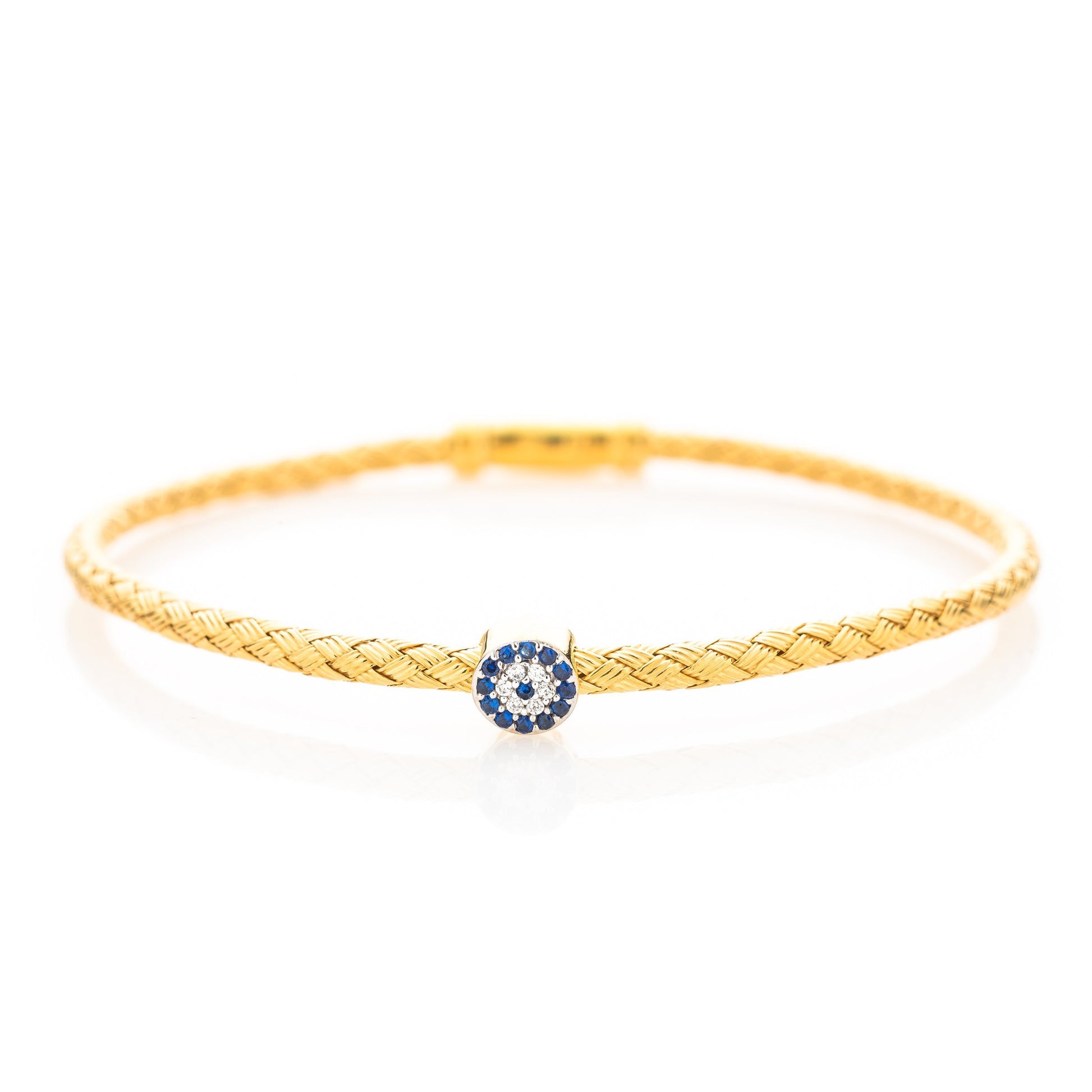 Evil Eye Bangle Bracelet for Women in 4 Colors