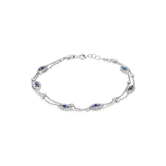 Evil Eye Bracelet | Double Strand
