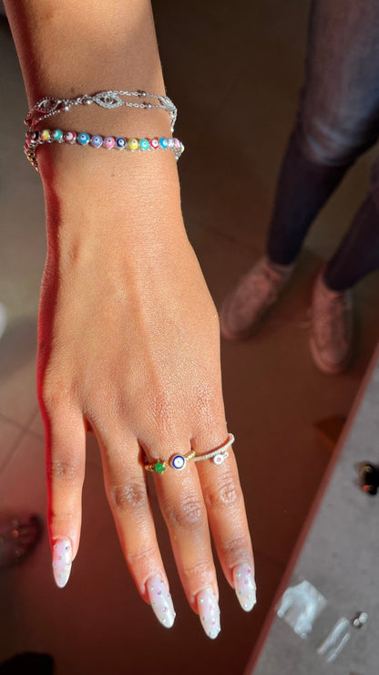 Evil Eye Bracelet | Double Strand