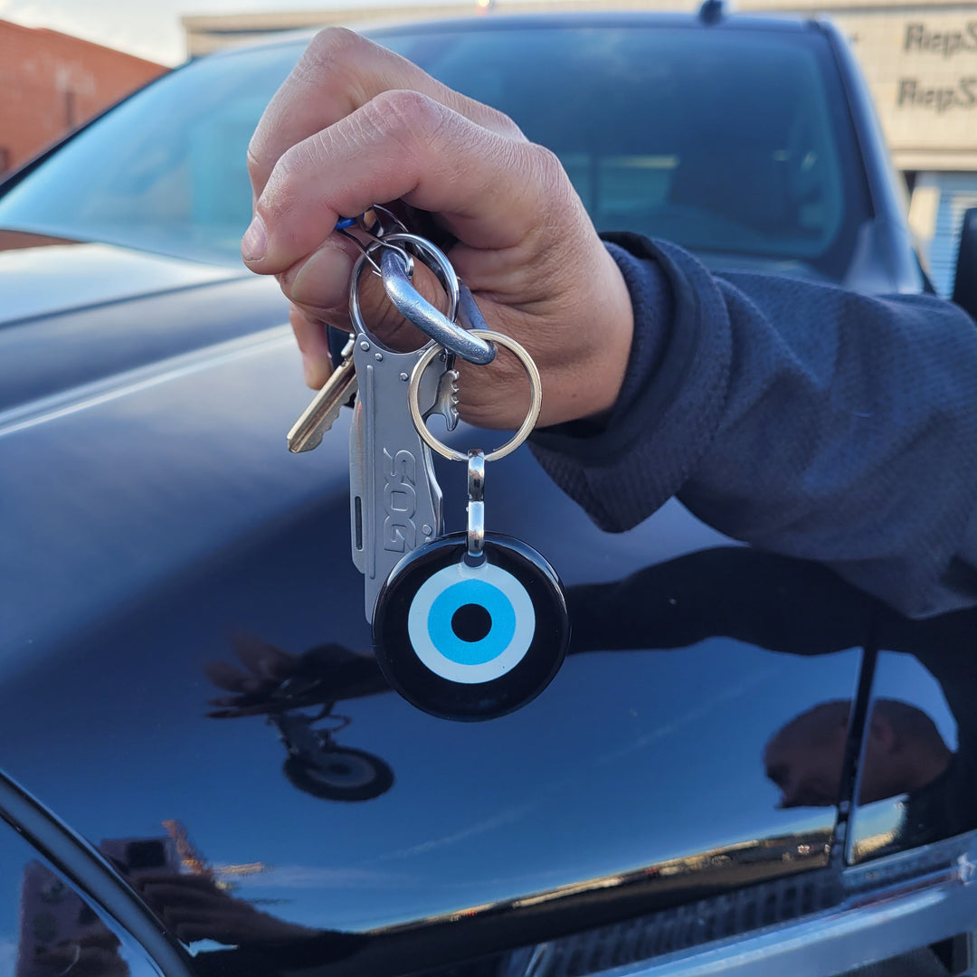 Colorful Evil Eye Keychain Charms Bling Rhinestone Protection Accessories  Cute Tassel Key Chain Key Fob-Black - Yahoo Shopping