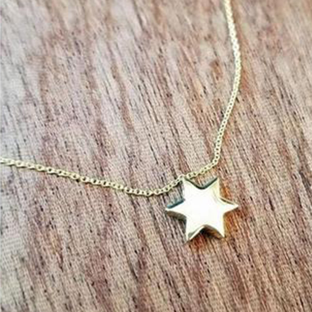Gold Star of David Necklace - Alef Bet Jewelry by Paula