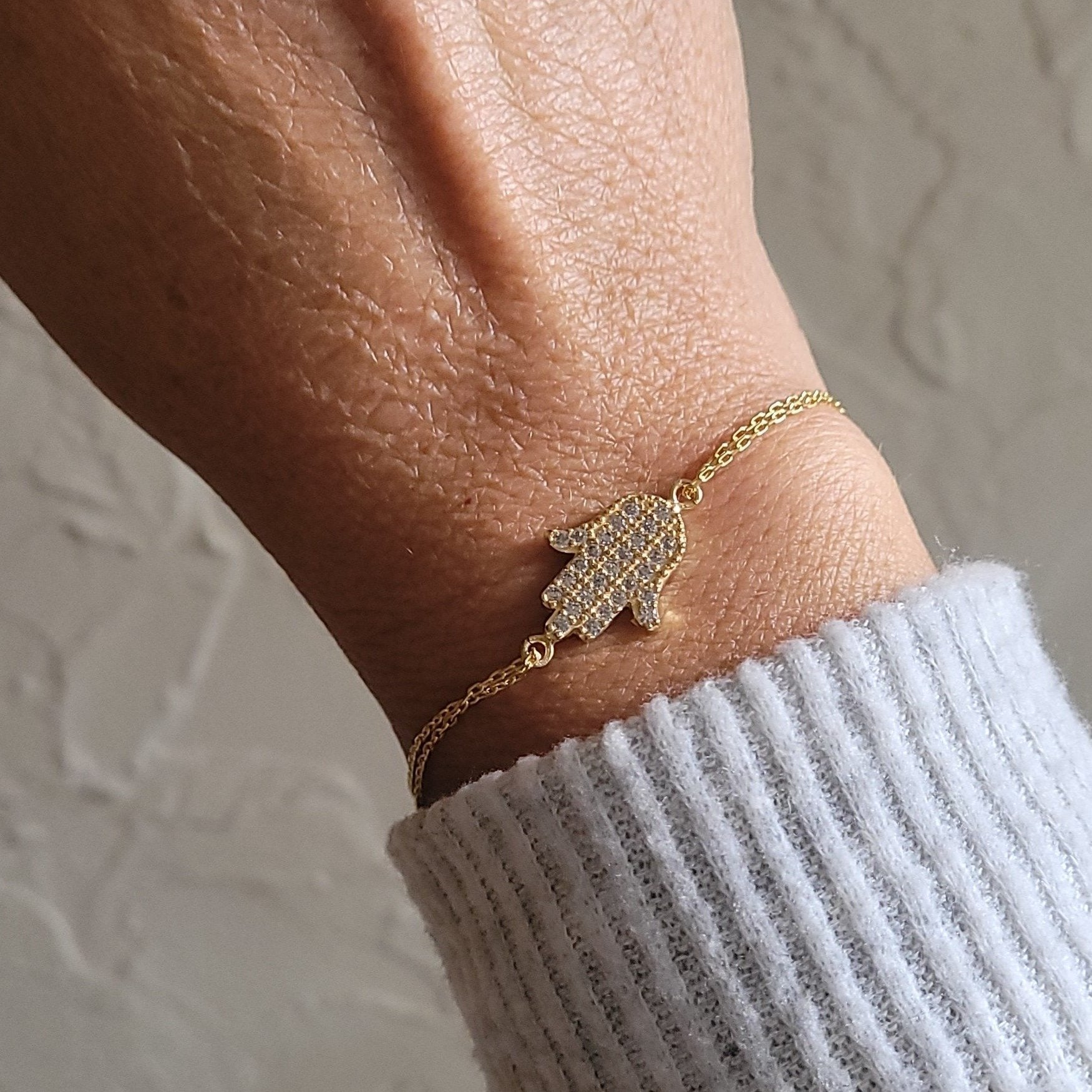 hamsa gold bracelet for women