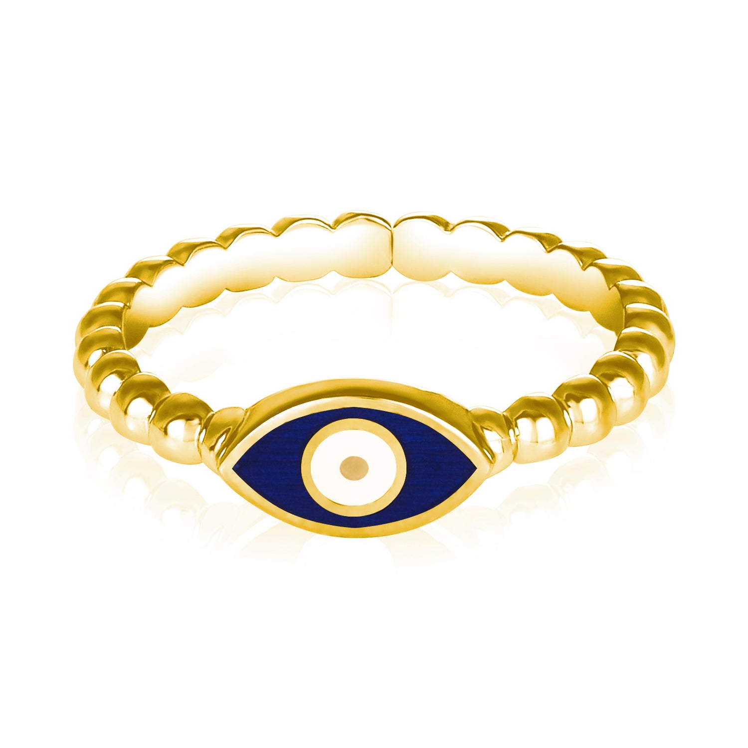 Buy Gold Plated Evil Eye Ring by Outhouse Online at Aza Fashions.
