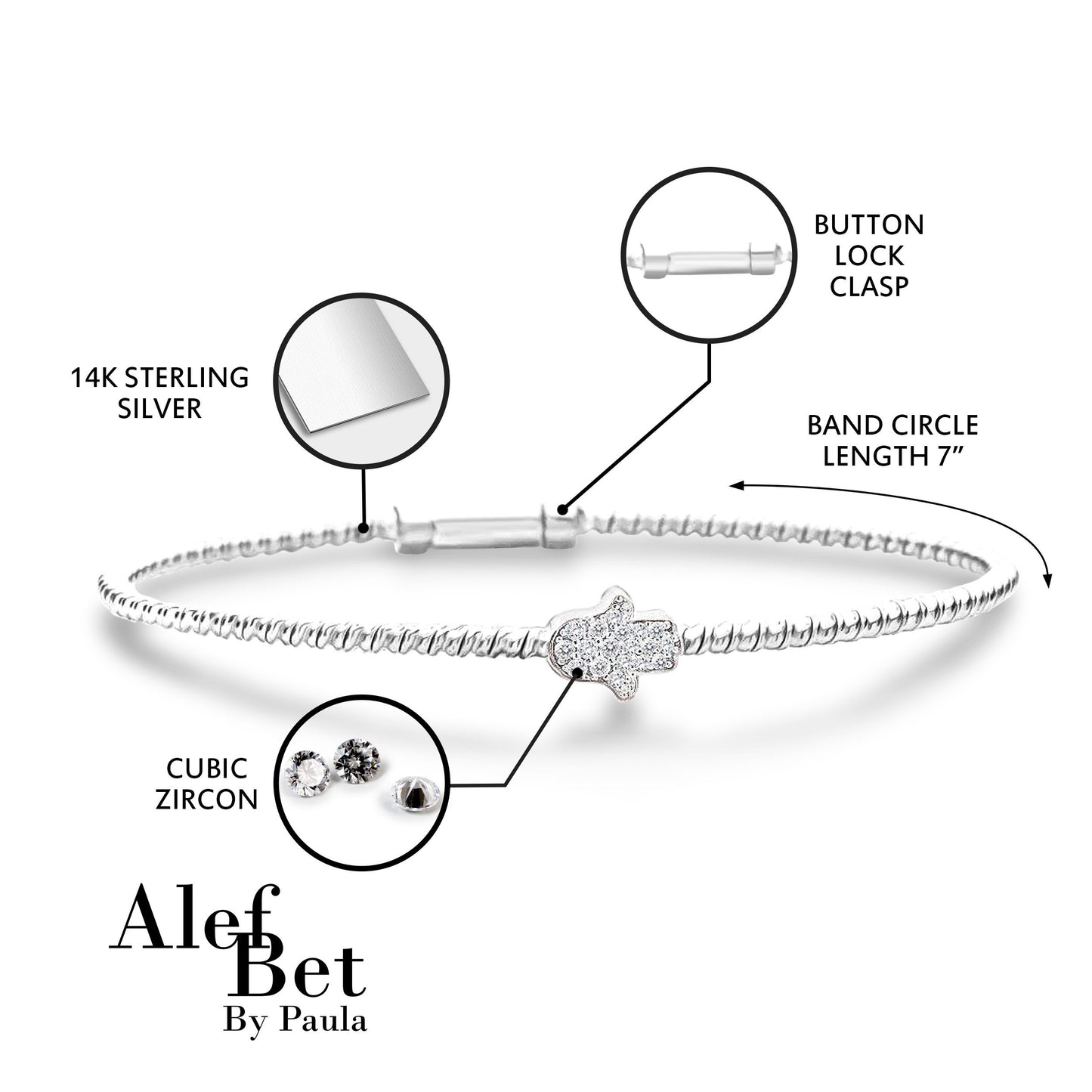 Hamsa Bangle Bracelet