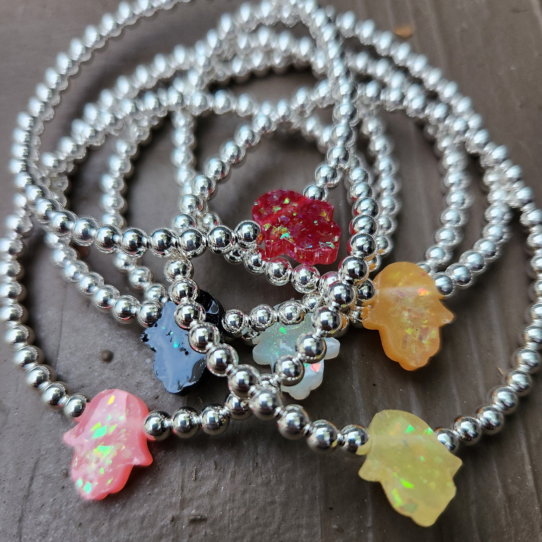 colorful hamsa jewelry