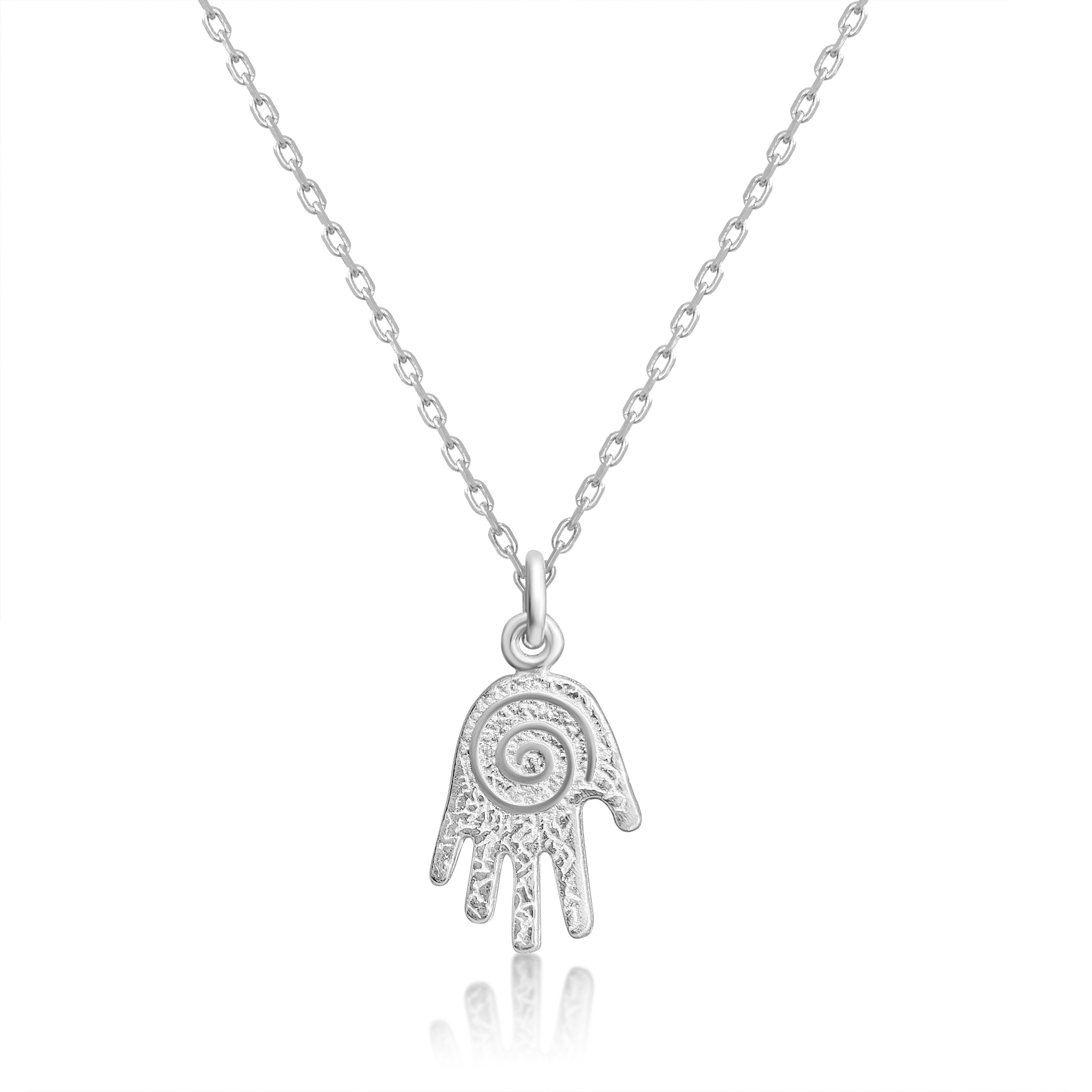 hamsa necklace with infinity sign