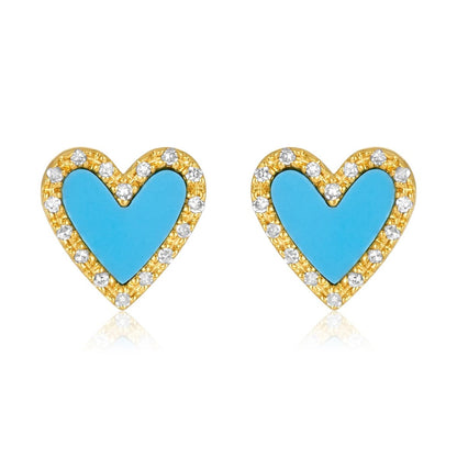 Heart Earrings | Gemstones, Gold, and Diamonds