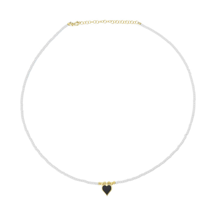 black heart necklace for women