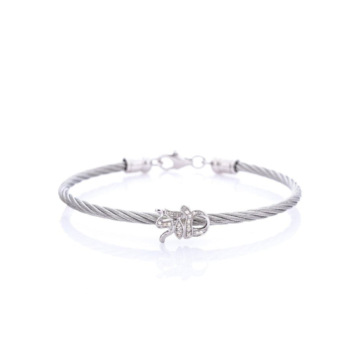 Mazel Diamond Bracelet in Silver