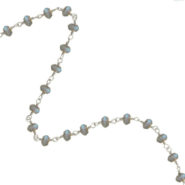 Floral Hamsa With Wire Wrap Gemstone Necklace - Alef Bet Jewelry by Paula