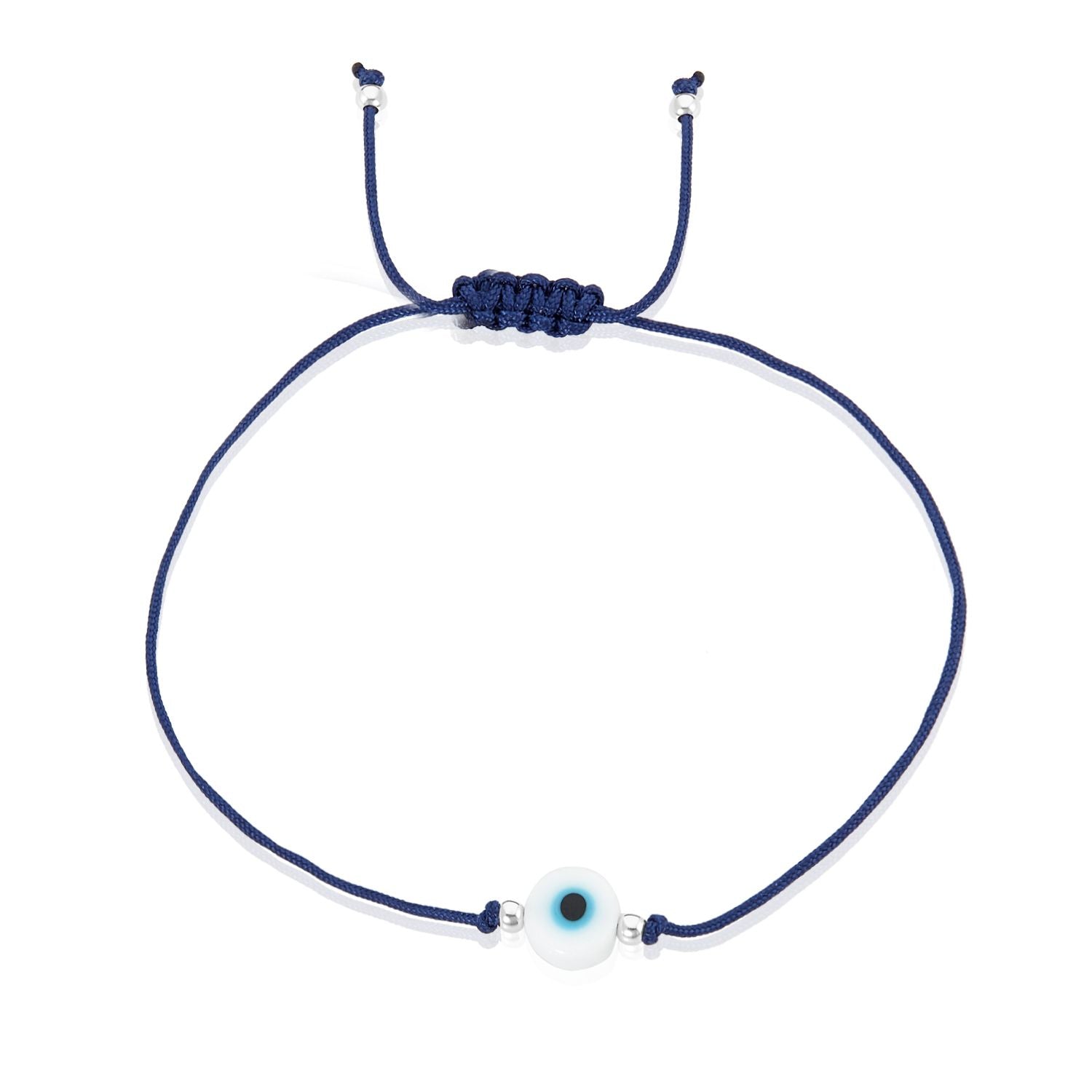 dark blue string bracelet