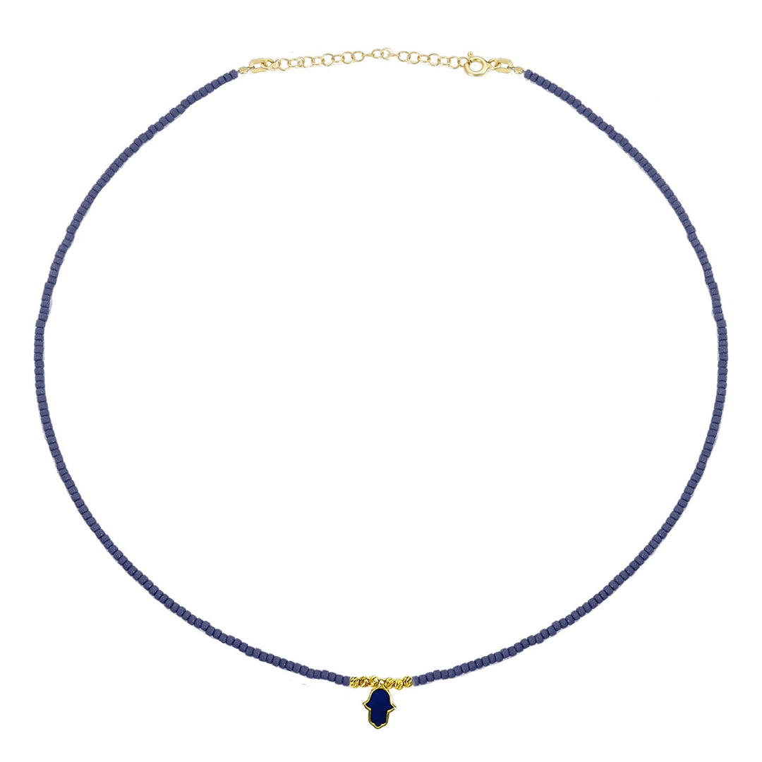 hamsa jewelry navy blue