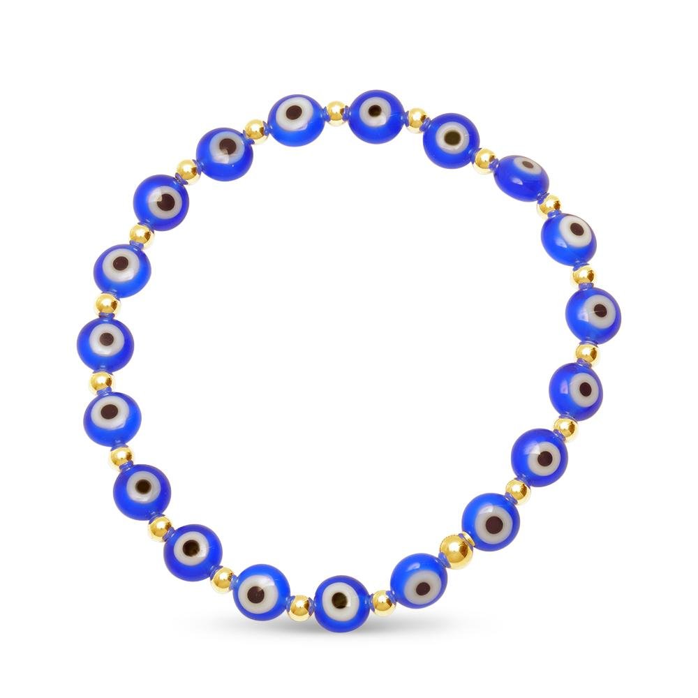Light Blue Evil Eye Bracelet - Ojitos Collection - Miner Deng Handmade  Jewelry