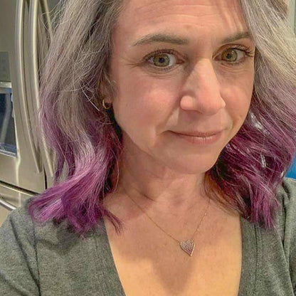 Ombre Pink Sapphire Heart Necklace