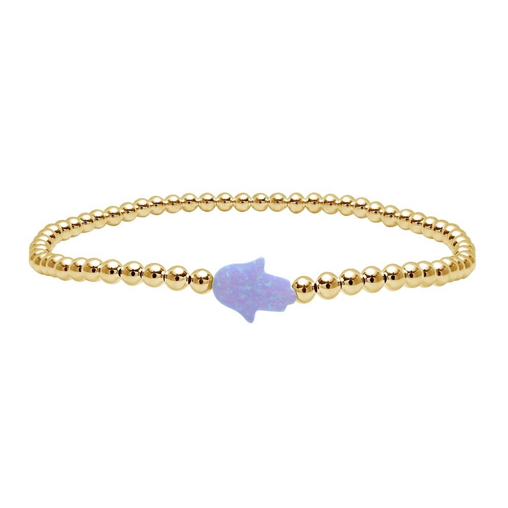 gold and hamsa bracelet