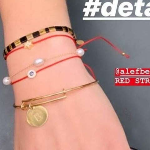 red string with evil eye bracelet