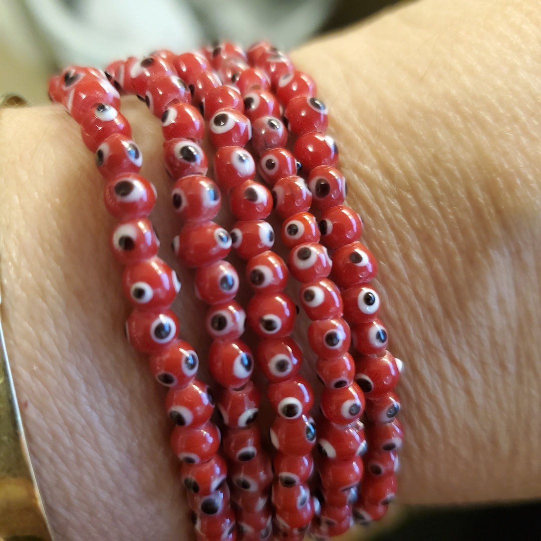 red bead bracelet
