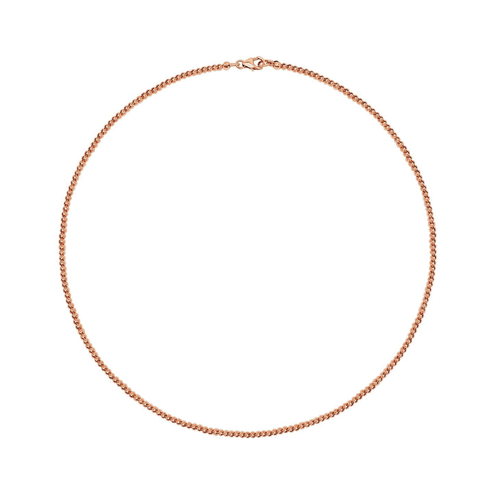 rose gold beaded necklace
