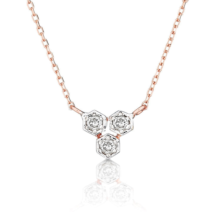 dainty diamond necklace | alef bet jewelry