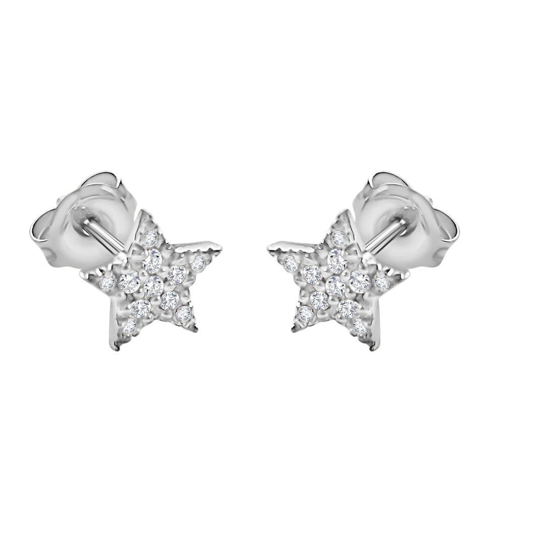 star stud diamond earrings