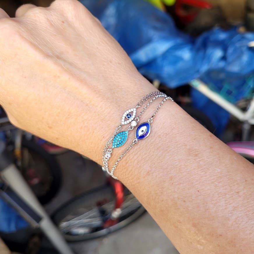 Blue lucky bracelet collection