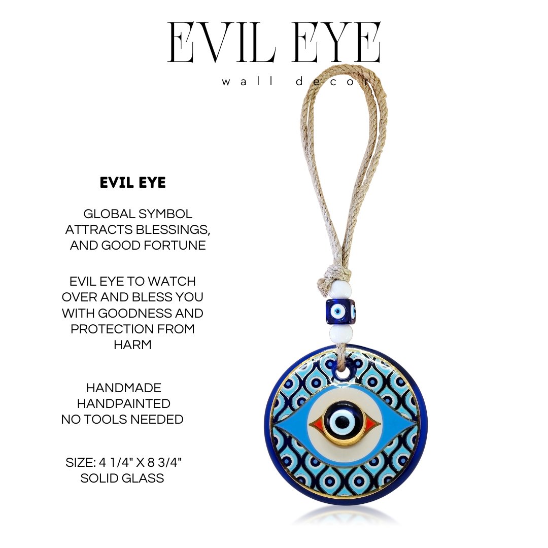 Evil Eye Home Wall Decor Hand Painted
