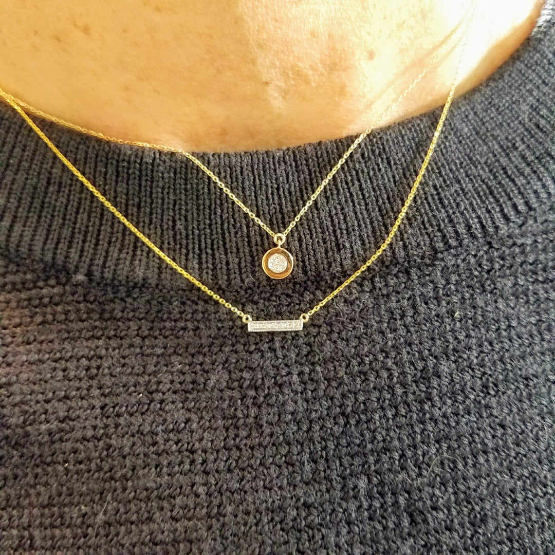 small diamond necklace