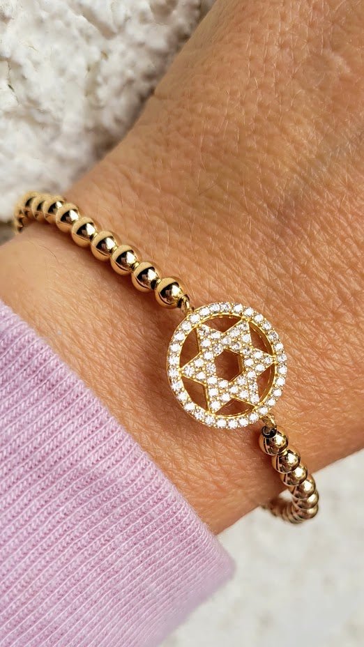 Israel Religious Leather Bracelet Star of David Menorah Candle Judaism  Amulet Symbol Bangle for Men Women Jewish Messianic Bracelets, 8.26 inches,  Black - Walmart.com