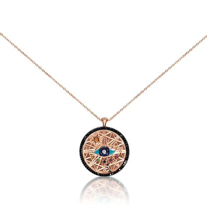Universe & All - Seeing Evil Eye Pendant - Protection & Destiny | Alef Bet