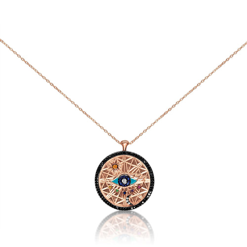 Universe & All - Seeing Evil Eye Pendant - Protection & Destiny | Alef Bet