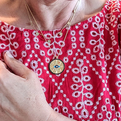 Universe & All - Seeing Evil Eye Pendant - Protection & Destiny | Alef Bet