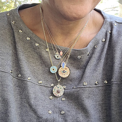 Universe & All - Seeing Evil Eye Pendant - Protection & Destiny | Alef Bet