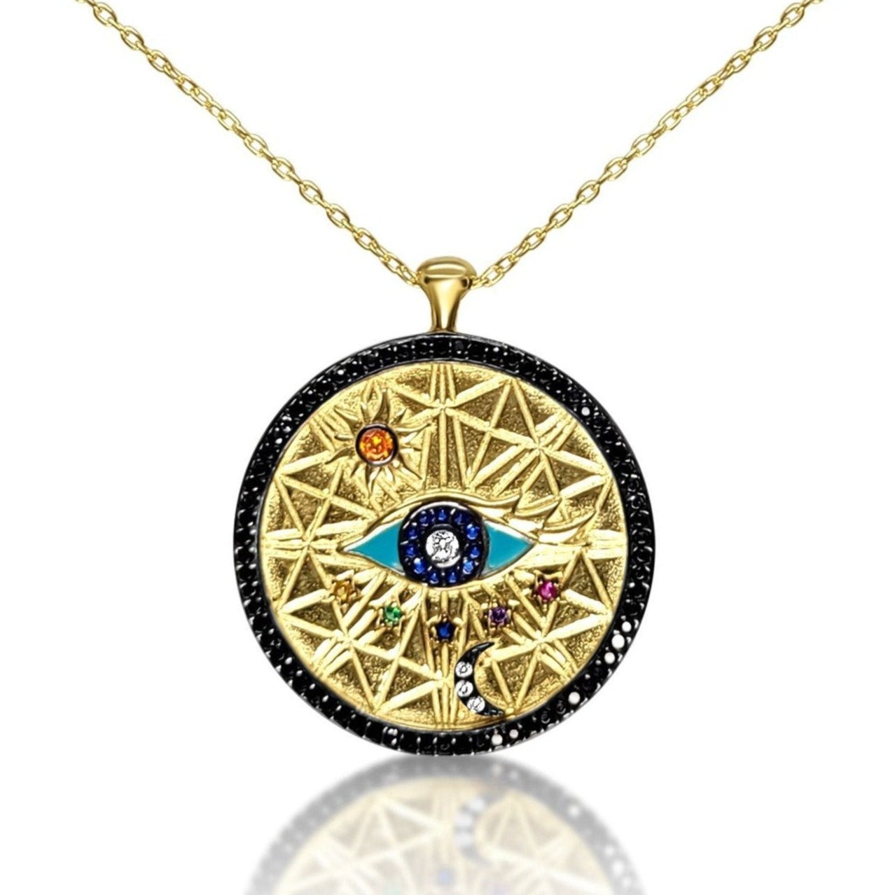 Universe & All - Seeing Evil Eye Pendant - Protection & Destiny | Alef Bet