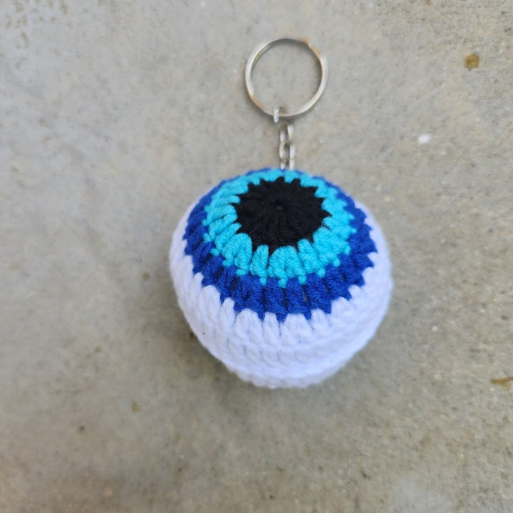 Amigurumi Evil Eye Crochet Keyrings